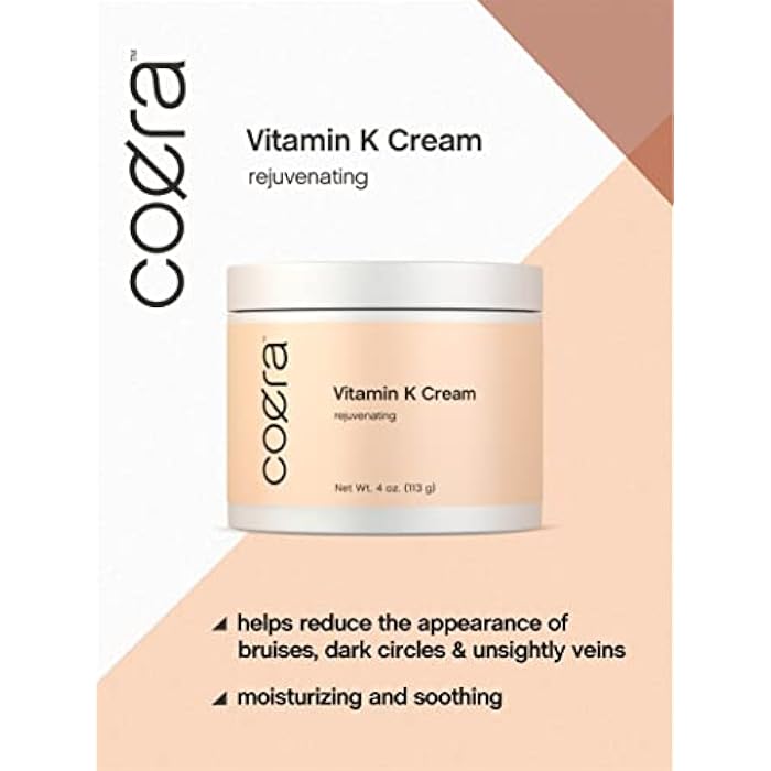Coera Vitamin K Cream 4 oz | Premium Formula for Bruises, Spider Veins, Dark Circles, Broken Capillaries, Eyes, and Face | Paraben and SLS Free - Image 4