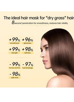 PURE Keratin Hair Mask Deep Conditioner, Professional Treatment for Hair Repair, 8 Seconds Repairs Damage Hair Root Hair Tonic & Scalp Treatment  - Image 2