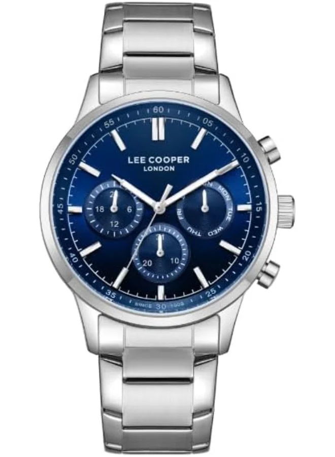 لي كوبر LEE COOPER Men Multi Function Dark Blue Dial Watch - LC07998.390