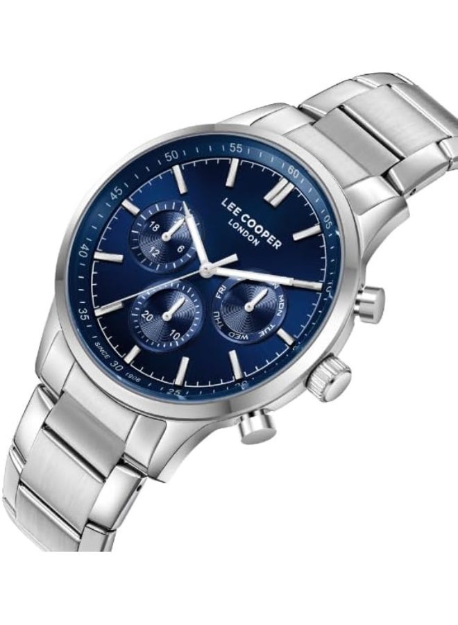 لي كوبر ساعة لي كوبر رجالية متعددة الوظائف بقرص أزرق داكن - Image 2