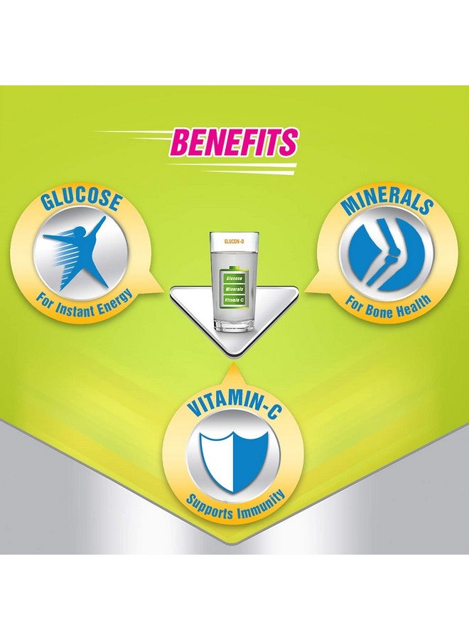 Glucon-D مسحوق جلوكوز غلوكُون-دي نيمبو باني (1 كجم) | لمشروب جلوكوز بنكهة لذيذة وحامضة | يوفر طاقة فورية | فيتامين سي يدعم المناعة | يحتوي على الكالسيوم لصحة العظام - Image 4