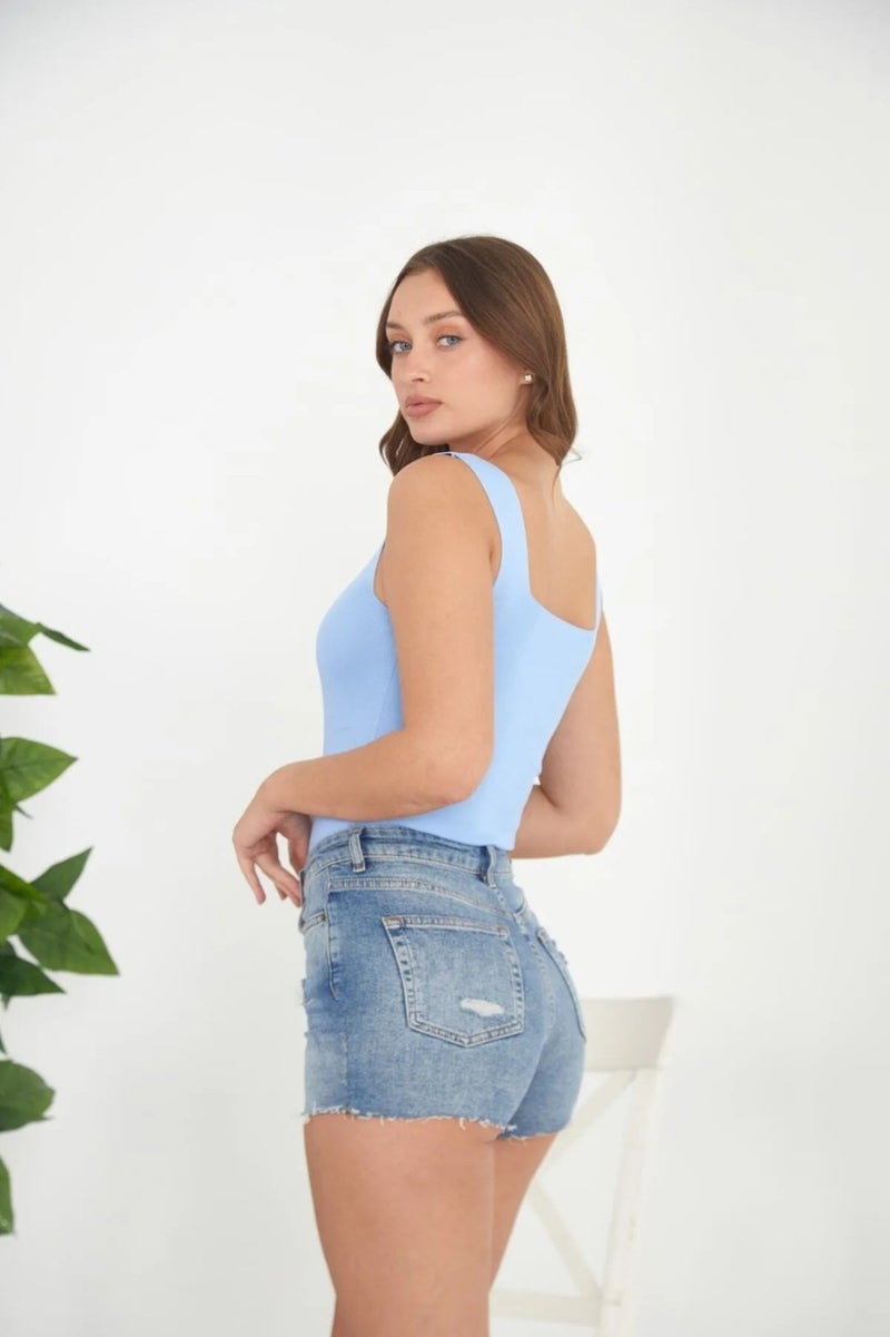 Işılda Fashion Women's Square Neck Knitted Blouse  - Image 2