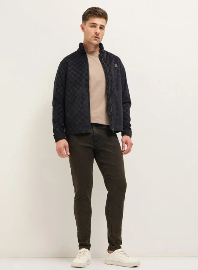 The Bear House  Men's Brown Shaded Mid-Rise Skinny Fit Jeans Classic Comfort With Modern Style, Perfect For Everyday Casual Looks And Effortless Streetwear Vibes for Men | Best Price UAE