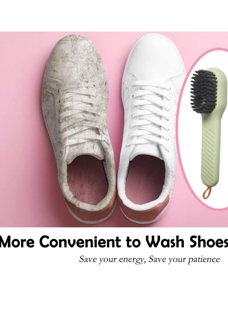 Excefore Automatic Shoe Brush,2 Pcs Cleaning Brush For Shoes, Press Type Automatic Liquid Adding Brush, Press Type Cleaning Brush, for Carpet Floor Sink Bathroom Household Cleaning Brushes - Image 4