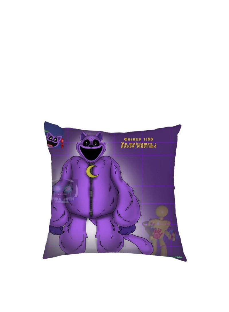 XiuWoo Smiling Critters Throw Pillow Covers,Case Cover Square Cushion Cover,Smiling Critters Cartoon peripheral,Animal Cushion Covers Pillow Case Cover for Sofa Car Bedroom Home Decor - Image 1