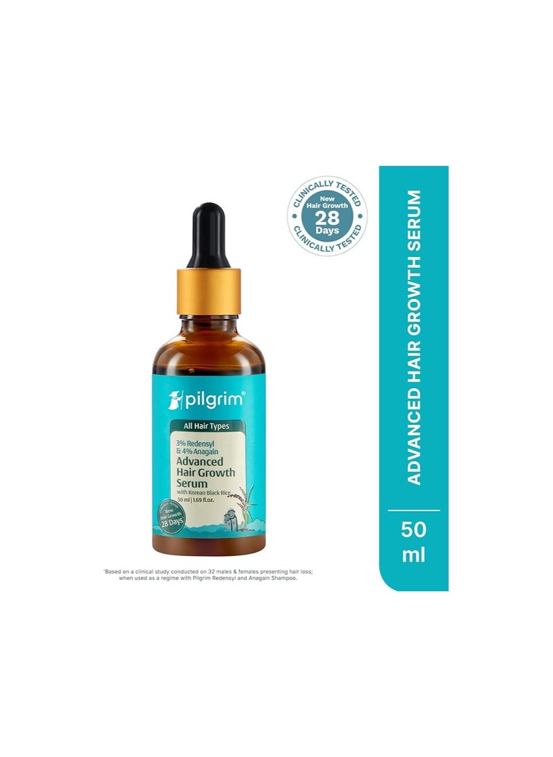 PILGRIM - Redensyl 3% Anagain 4% Advanced Hair Growth Serum For Women And Men 50ml - Image 1