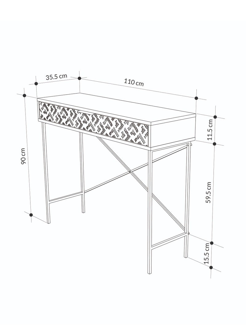 موراه هوم كونسول تخزين هيتون لون أنتراسايت 110x90x35.60 سم  - Image 4