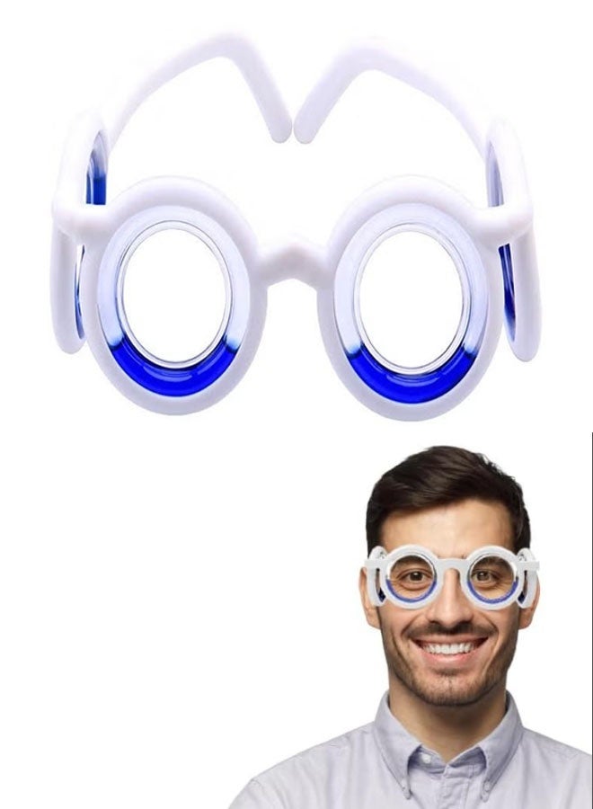Ailily Anti- Motion Sickness Glasses, Raised Airsick Sickness Seasickness Glasses for Sport Travel Gaming, Ultra-Light Portable Nausea Relief Glasses, No Lens Liquid Glasses for Adults or Kids - Image 1