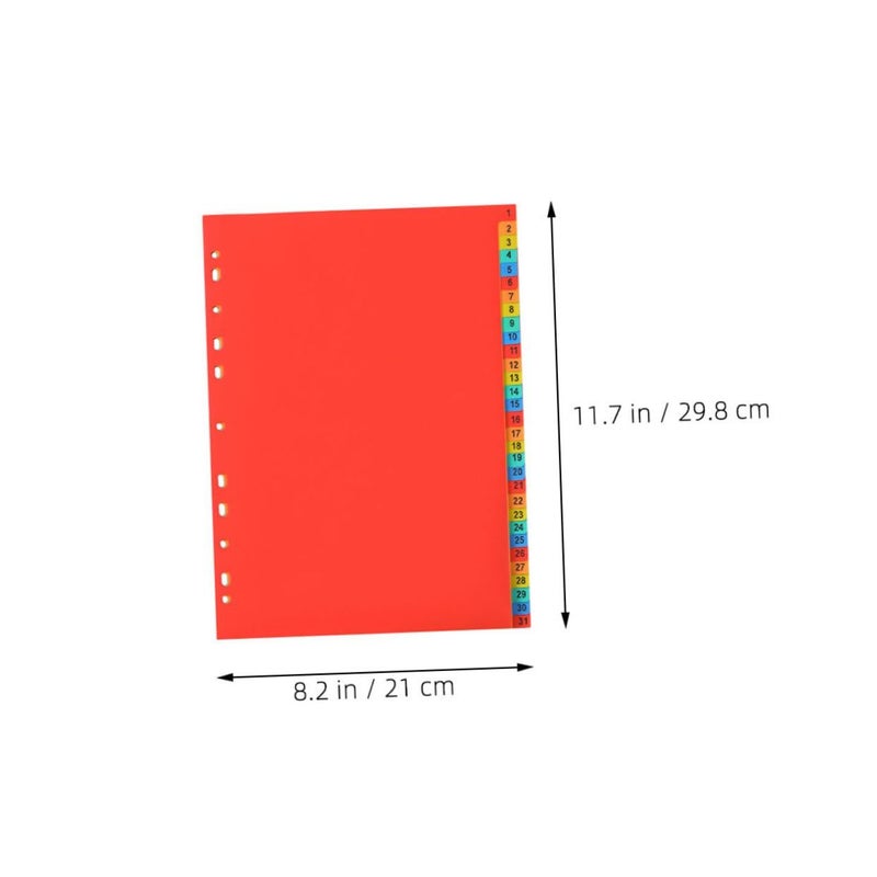 2 Sets Plastic Index Dividers With Tabs Page Separator Sheets For Binders Organizing Planner Journal Notebook - Image 3