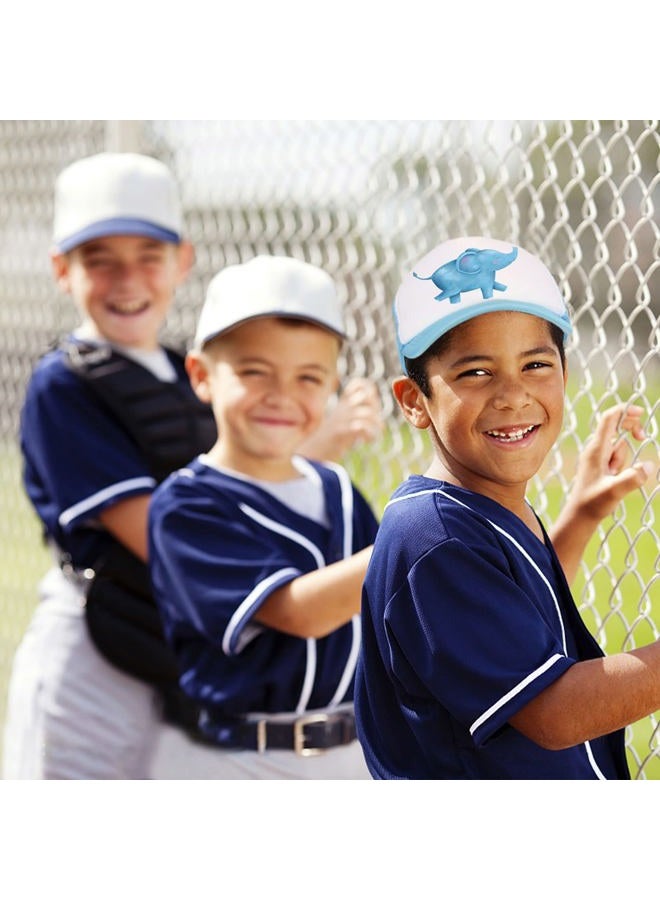Outink 10 Pack Kids Mesh Baseball Cap Adjustable Sublimation Blank Snapback Trucker Sun Hat for Sports Outdoor, 10pack-pink White, One Size - Image 5