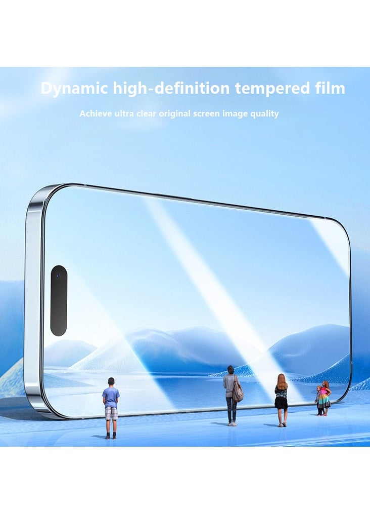 Samu - Tempered Glass Screen Protector With Auto Alignment Easy Installation For Apple iPhone 15 Pro Clear - Image 1
