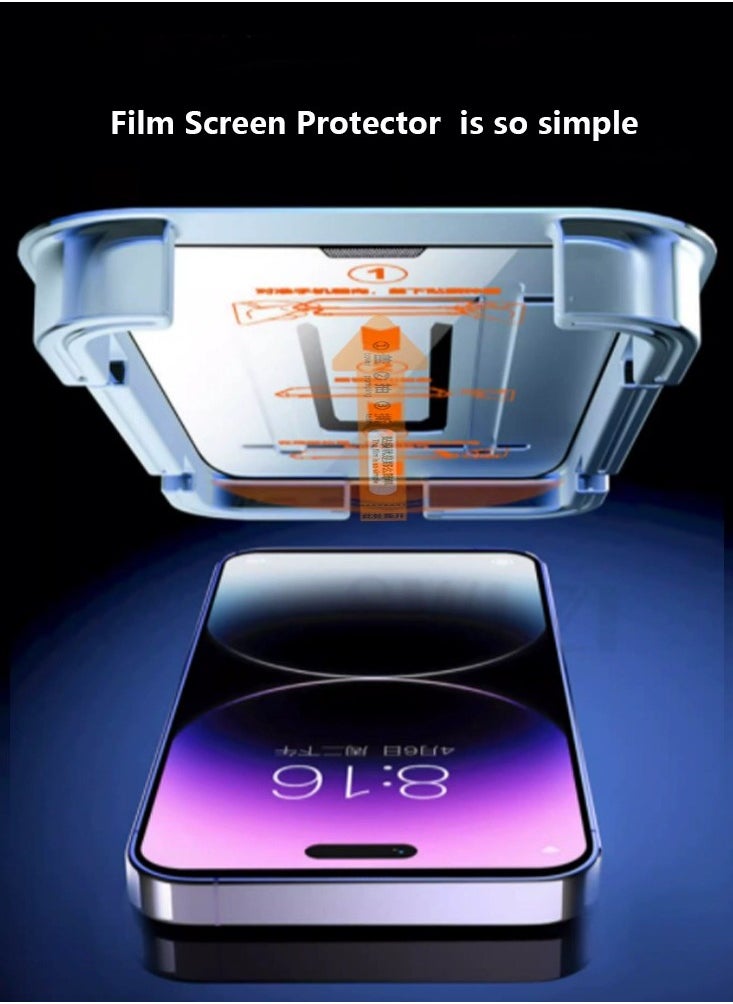 Samu - Tempered Glass Screen Protector With Auto Alignment Easy Installation For Apple iPhone 15 Pro Clear - Image 1