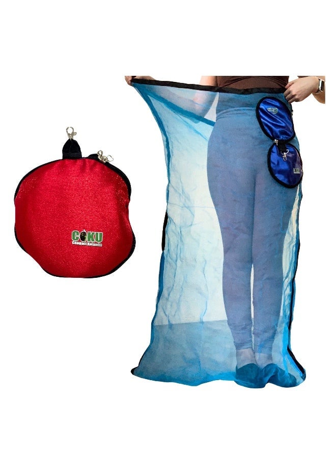coku Compact Medium Kulambo Mosquito Net – Foldable, Portable, Easy Setup Insect Protection, Waist Length - Proudly Made in the Philippines - Image 1