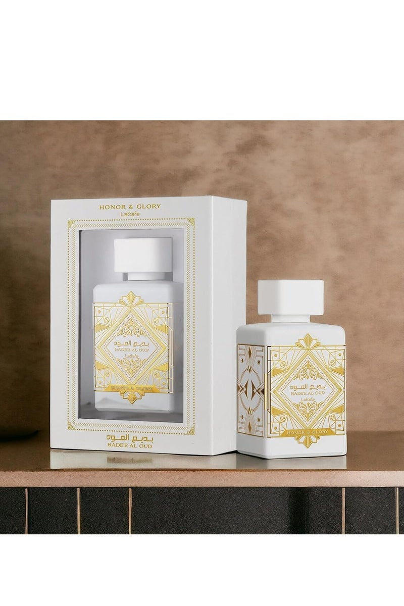 لطافة عطر بديع العود اونر اند جلوري من لطافة او دو بارفان - 100 مل، للجنسين - Image 2