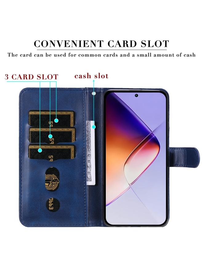 اس-توب جراب لهاتف Infinix Note 40 5G جراب هاتف أنيق من جلد العجل بسحاب - Image 4