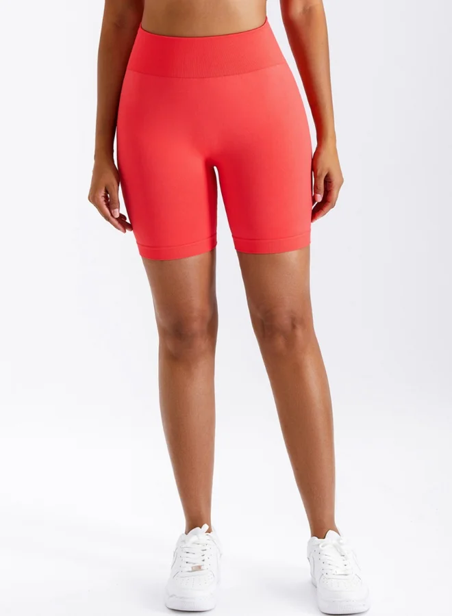 KAWN.YOGA Womens High Waist Contour Workout Sport Yoga Shorts Tummy Control.