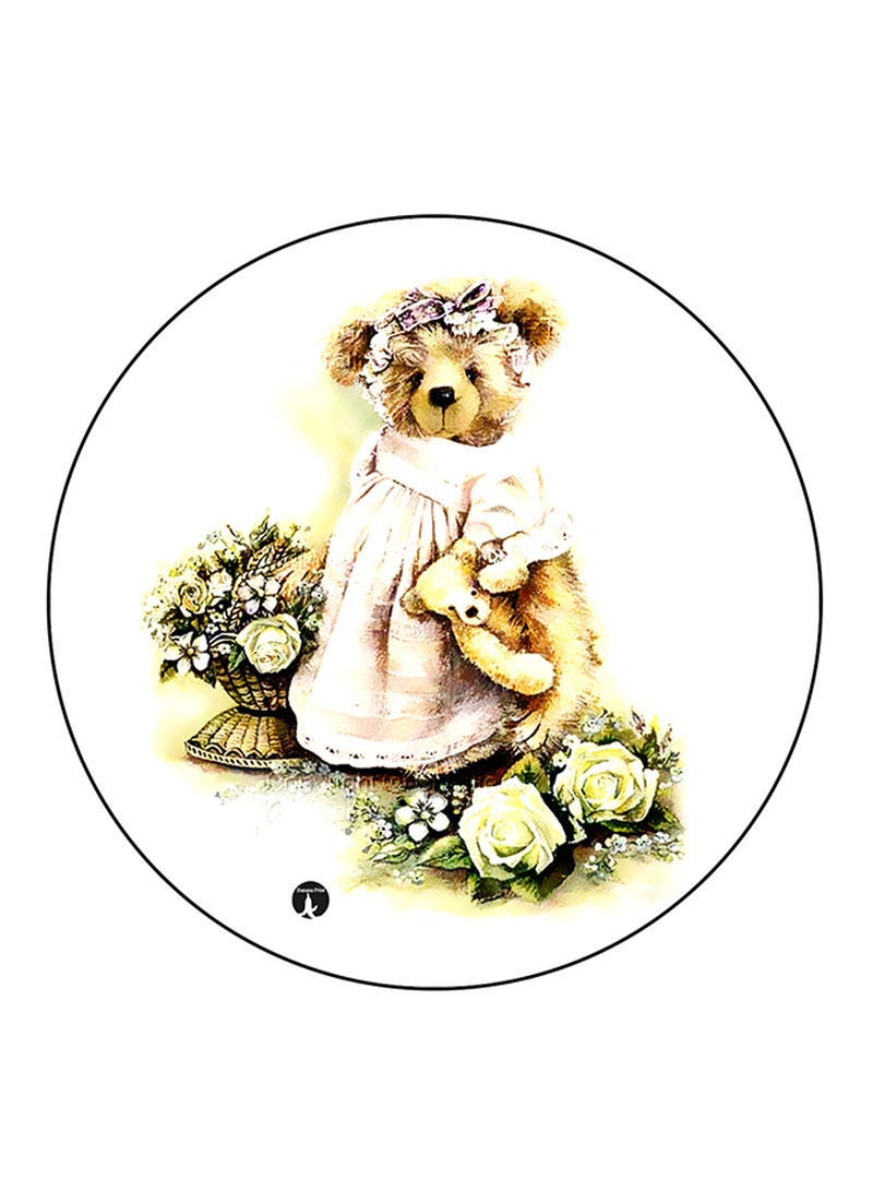 RKN Bear Printed Mouse Pad  Multicolour