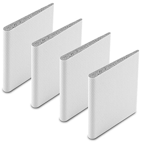 LifCratms 4 Pcs Door Corner Seals, Exterior Door Jamb Frame Seal, Self-Adhesive Wedge Draft Stoppers Foam Pads for Weather Stripping Noise Isolating (White) - Image 1