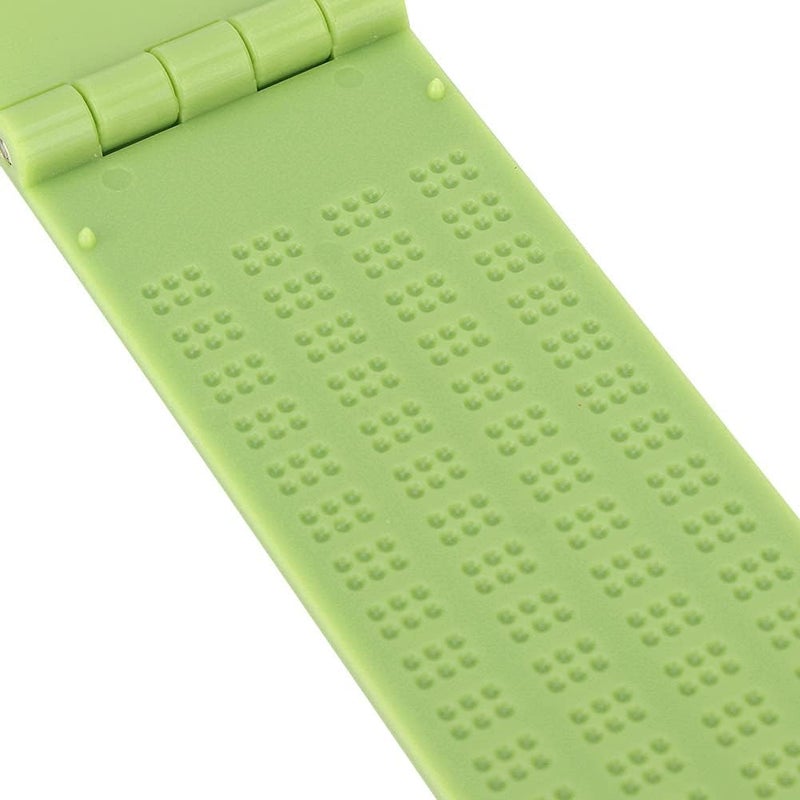 klarako Writing Braille, 4 Lines 28 Cells Braille Writing Slate and Stylus, Plastic Braille Writing for Braille Learning - Image 2