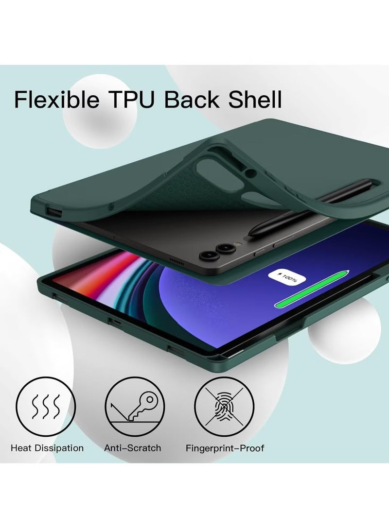 ELTRAZONE Samsung Galaxy Tab S10 Plus 12.4 Inch Case with S Pen Holder – Soft TPU Tri-Fold Stand Protective Cover, Auto Wake/Sleep, S Pen Charging Support - Image 2