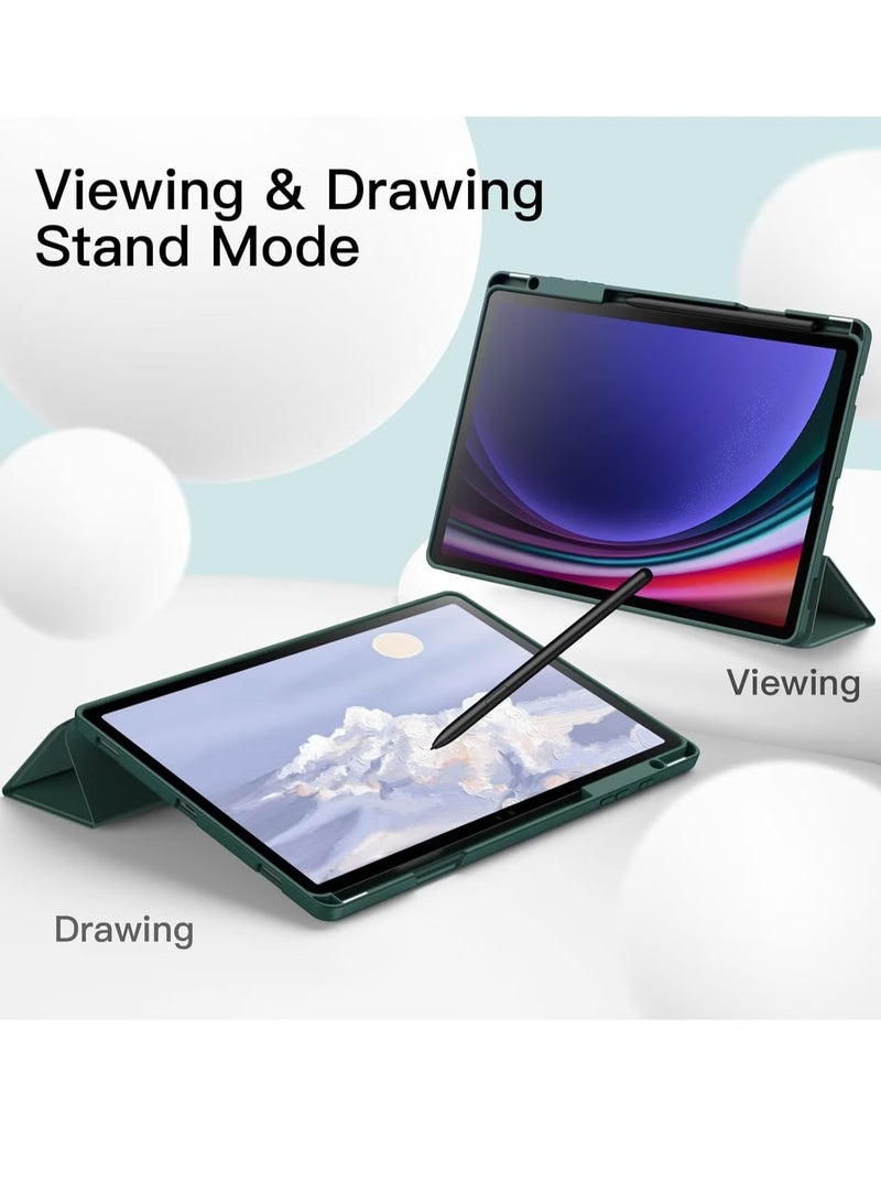 ELTRAZONE Samsung Galaxy Tab S10 Plus 12.4 Inch Case with S Pen Holder – Soft TPU Tri-Fold Stand Protective Cover, Auto Wake/Sleep, S Pen Charging Support - Image 5