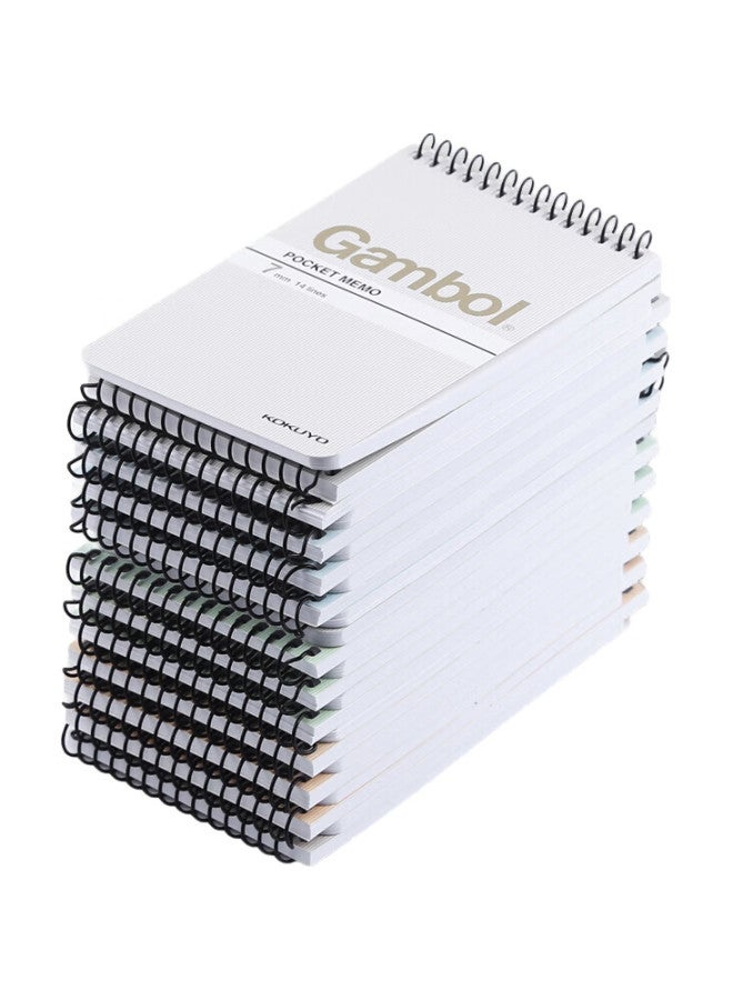 Kokuyo Spiral A7 Notebook Gambol Watanabe Student Journal Soft Copy Book, 7Mm Ruled 14 Lines, 50 Sheets/Book, 12 Books Random Colors, Wcn-Sa7506 - Image 1