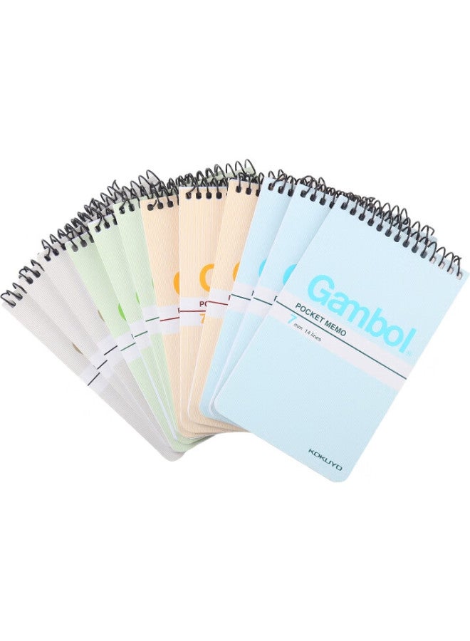 Kokuyo Spiral A7 Notebook Gambol Watanabe Student Journal Soft Copy Book, 7Mm Ruled 14 Lines, 50 Sheets/Book, 12 Books Random Colors, Wcn-Sa7506 - Image 3
