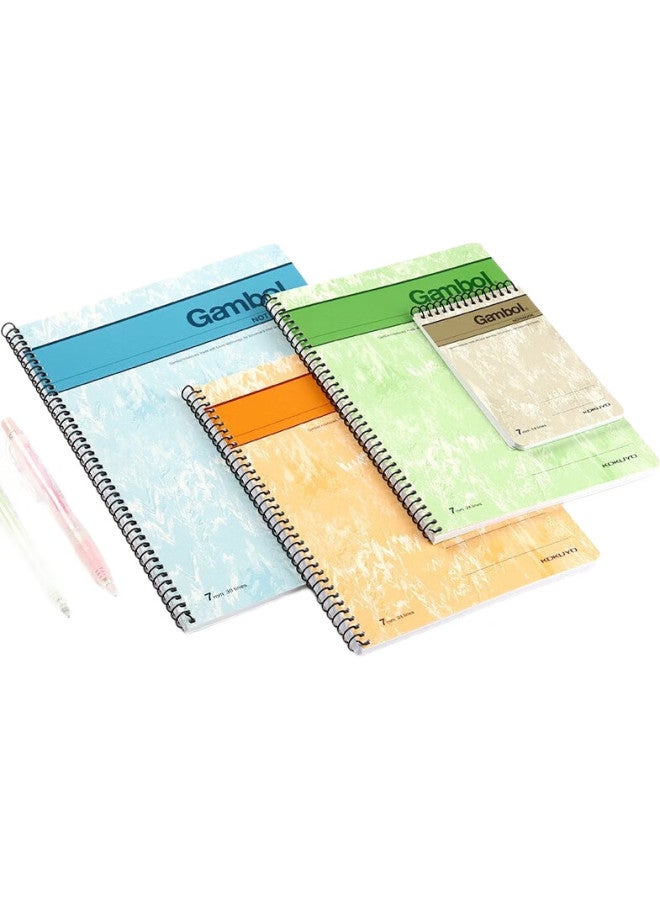 Kokuyo Spiral A7 Notebook Gambol Watanabe Student Journal Soft Copy Book, 7Mm Ruled 14 Lines, 50 Sheets/Book, 12 Books Random Colors, Wcn-Sa7506 - Image 2