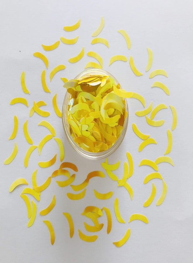 PrettyG 10 Grams/Pack - Banana Shape Sequins Holographic Glitter - Festival Rave Beauty Makeup Face Body Nail Art Decoration C50R - Image 1