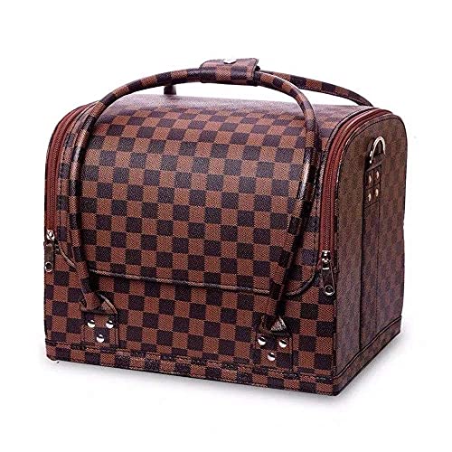 FlyKonix Pu Leather Professional Cosmetic Organizer Box | Large Capacity Makeup Organizer for Storage - Image 1