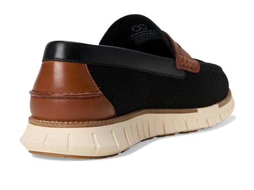 Cole Haan Men's Zerogrand Remastered Stitchlite Loafers, Black/Brit Tan/Ivory, 7-M US - Image 5