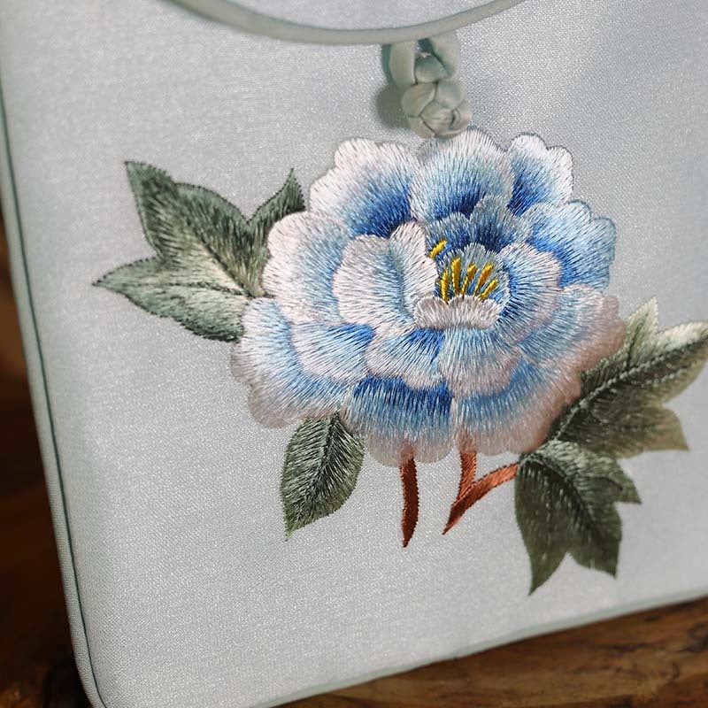 Mid-Autumn Festival Gift New Chinese Style Su Embroidery Mobile Phone Bag Embroidered Mobile Phone Bag Women'S Crossbody Small Bag Chinese Style Mobile Phone Bag - Image 4