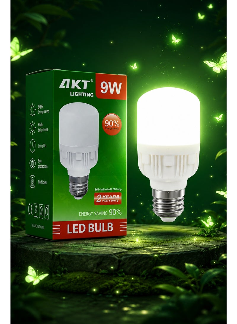 9W LED Bulb Pack of 3 – Energy Saving E27 Light Bulbs with Super Bright Illumination for Home Office Study Shops Garage and Indoor Lighting - Image 2