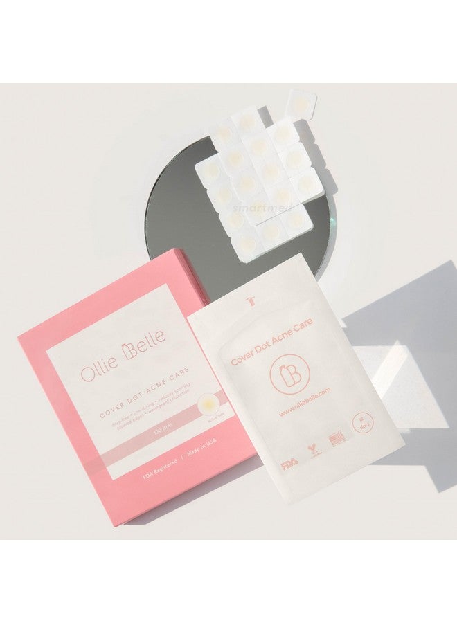 SMARTMED Ollie Belle Cover Dot Acne Care Skin Blemish Treatment with Hydrocolloid | Clear, Waterproof Patch (240 dots) - Image 3