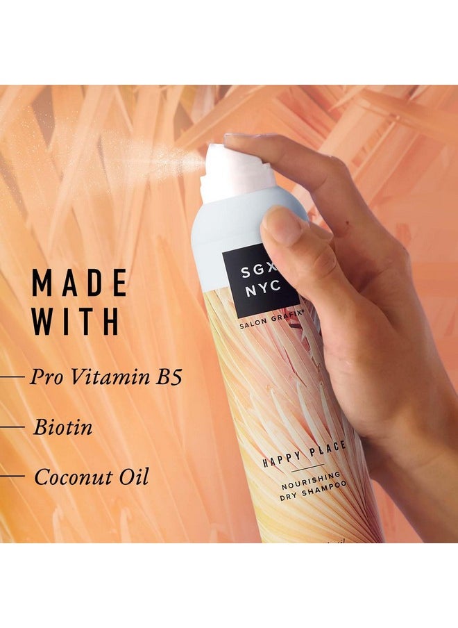 SGX NYC SGX NYC Happy Place Nourishing Dry Shampoo - Styling Vegan Dry Shampoo with Pro-Vitamin B5 and Biotin - Refreshing Coconut Scent - 6.5 oz  - Image 4