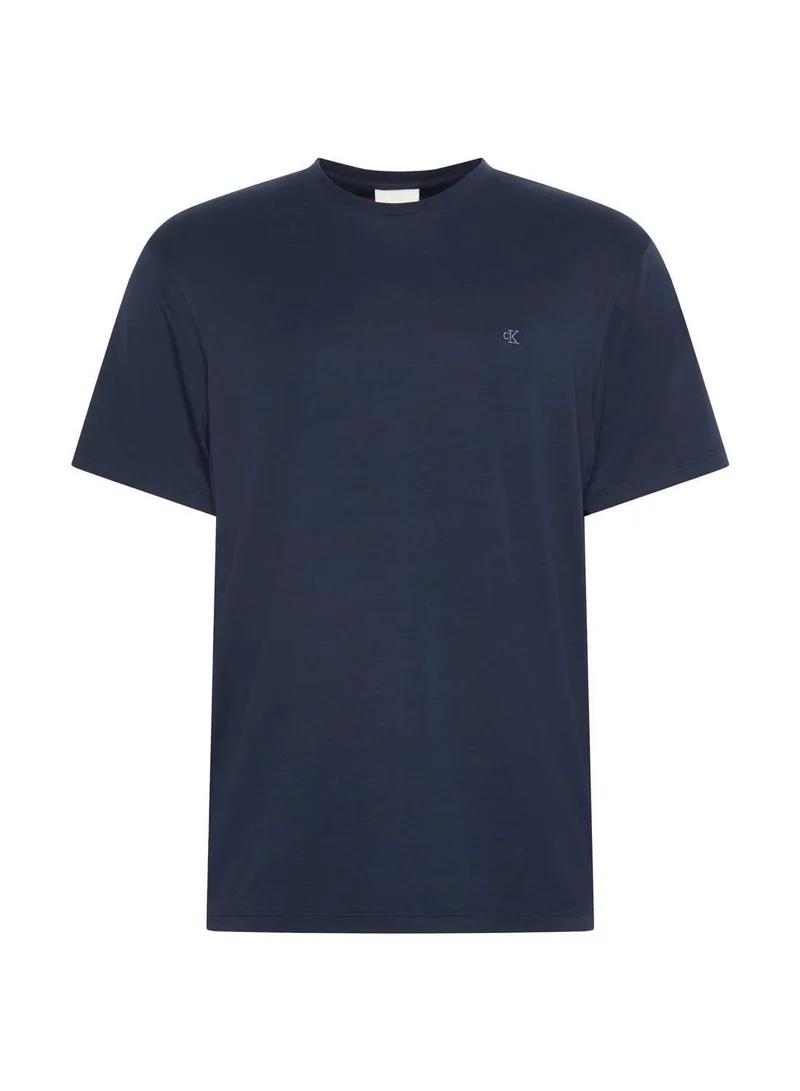 CALVIN KLEIN Dark Sapphire Luxury Cotton T-shirt for Men | Best Price UAE