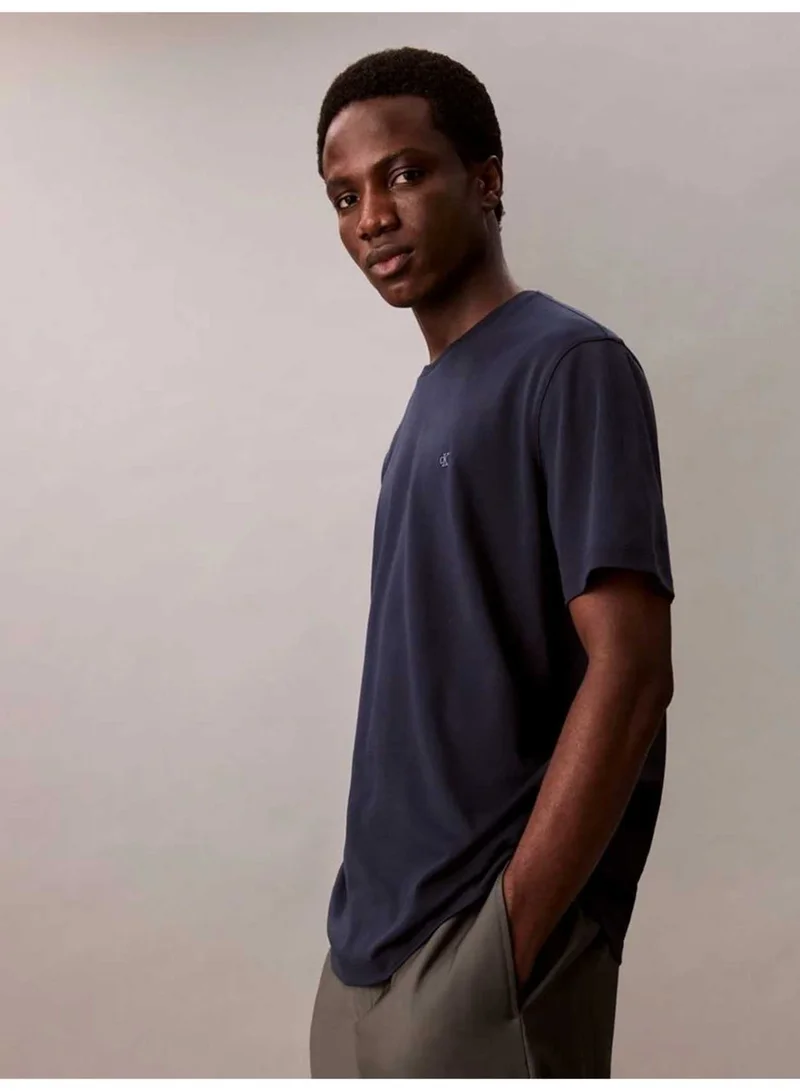 CALVIN KLEIN Dark Sapphire Luxury Cotton T-shirt for Men | Best Price UAE