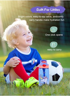 URbazaar 480ml Kids Water Bottle with Straw Leakproof, BPA Free, Suitable for Boys and Girls(Unicorn)  - Image 4
