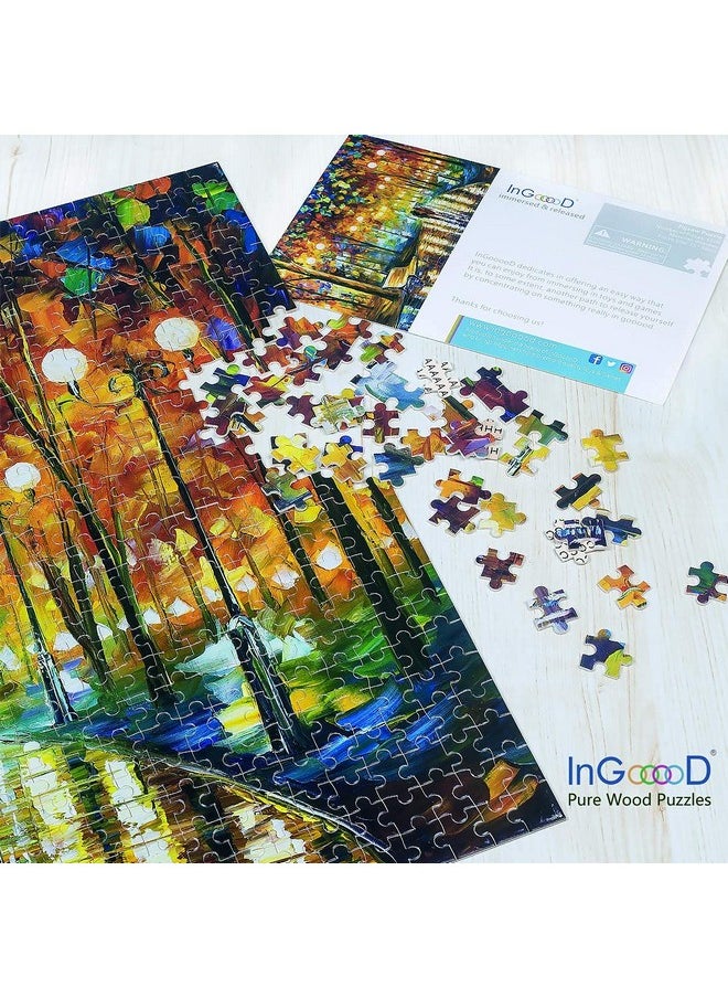 Ingooood Rainy Night Walk Wooden Puzzle 1000 Pieces  - Image 3