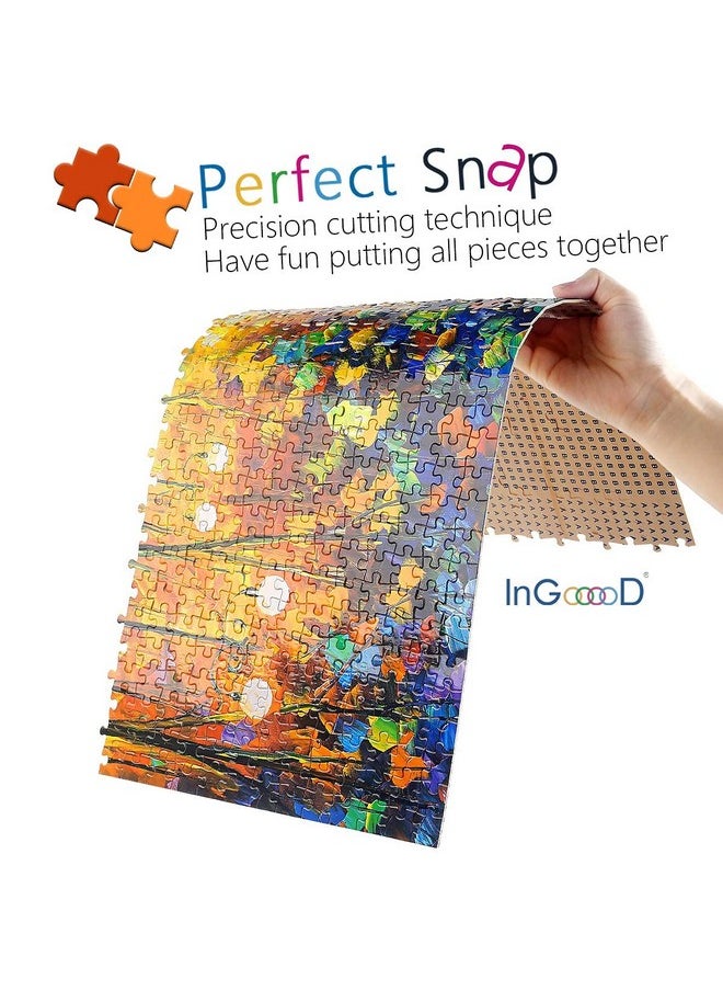 Ingooood Rainy Night Walk Wooden Puzzle 1000 Pieces  - Image 4
