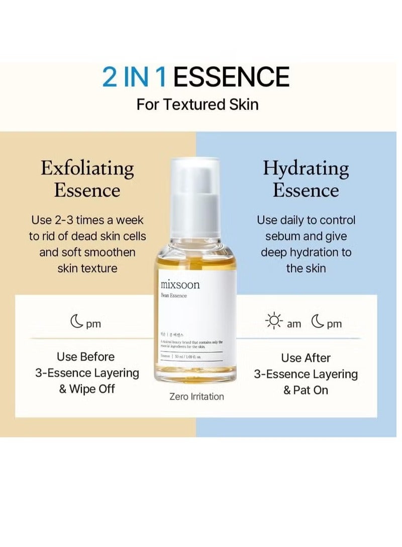 mixsoon Bean Essence 1.69 fl oz / 50ml | Natural fermented soybean serum for moisturization and skin nourishment | Cruelty Free  - Image 3