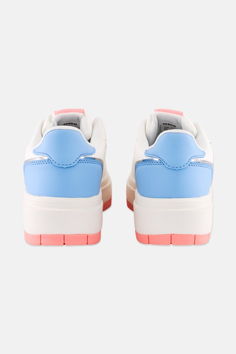 RBX Women Brand Logo Lace Up Shoes, White  - Image 2