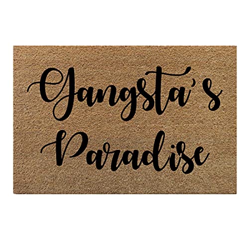 ATMAH Gangsta's Paradise Coir Doormat, Size 40cm x 60cm - Image 1