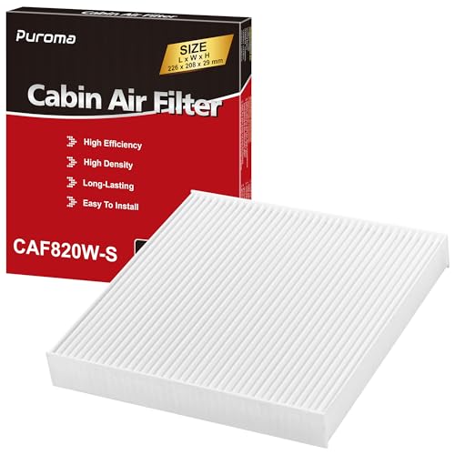 Puroma Cabin Air Filter Replacement for CF12820 Hyundai 97133L1000 97133N9100 Elantra Ioniq Santa Cruz Santa Fe Sonata Tucson KIA K5 Niro Sorento Sportage GV60 - Image 1