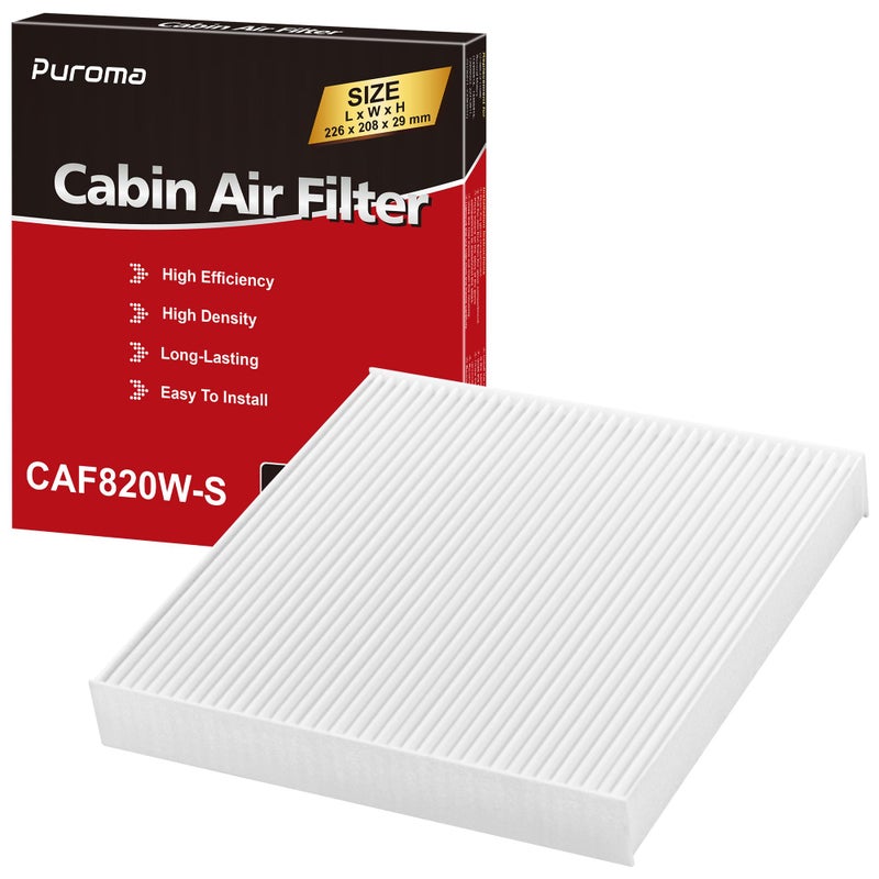 Puroma Cabin Air Filter Replacement for CF12820 Hyundai 97133L1000 97133N9100 Elantra Ioniq Santa Cruz Santa Fe Sonata Tucson KIA K5 Niro Sorento Sportage GV60 - Image 3