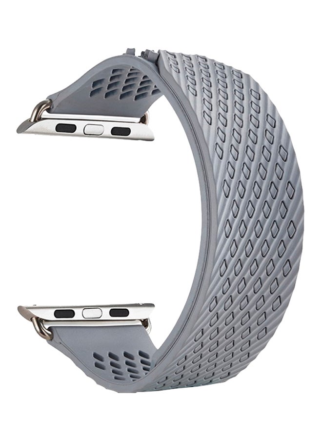 ISank Milanese Loop Replacement Strap For Apple Watch Series 3/2/1 Grey - Image 1