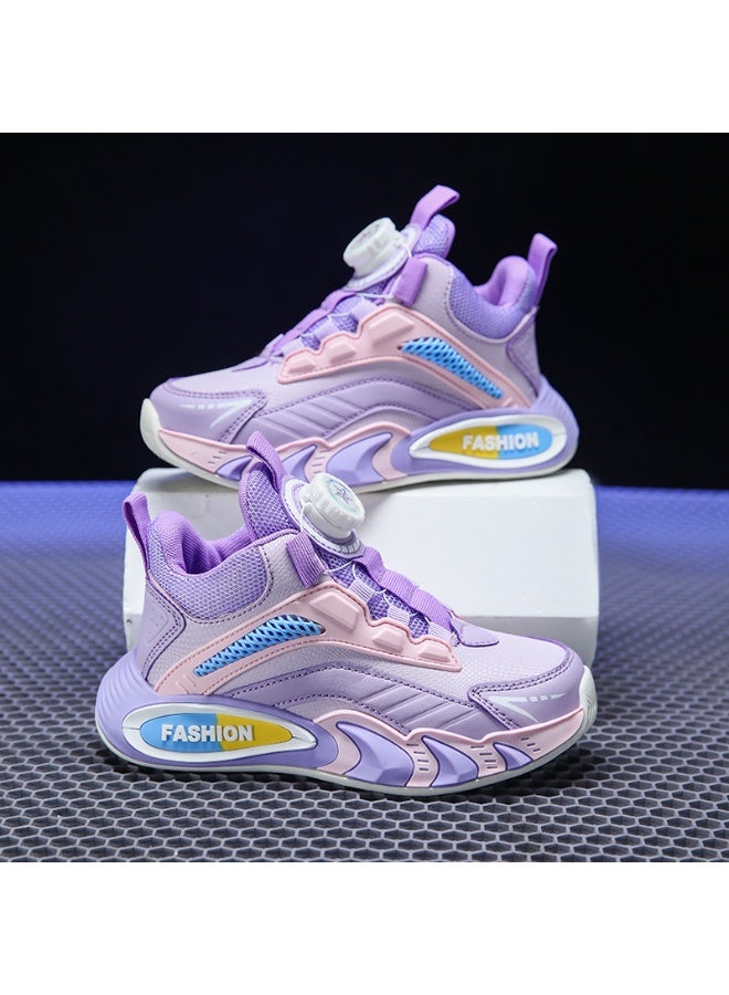 NIBEMINENT Spring Autumn Sport Shoes Boys Children's Rotating Buckle Shoes Summer Basketball Shoes Breathable - Image 2