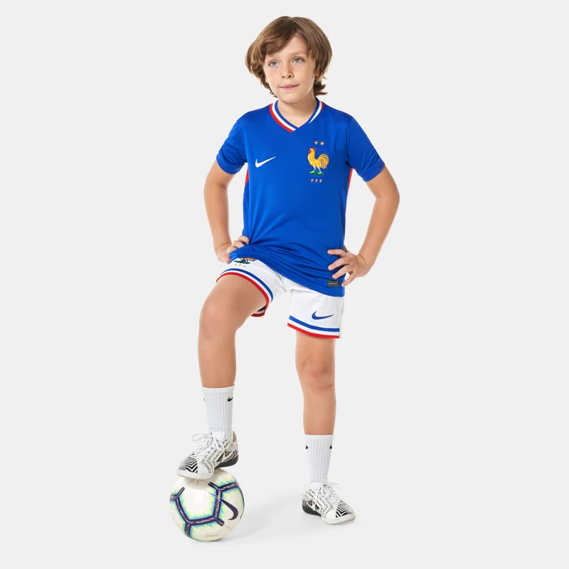 Nike Kids' FFF (France) Stadium Dri-FIT Replica Home Football Jersey