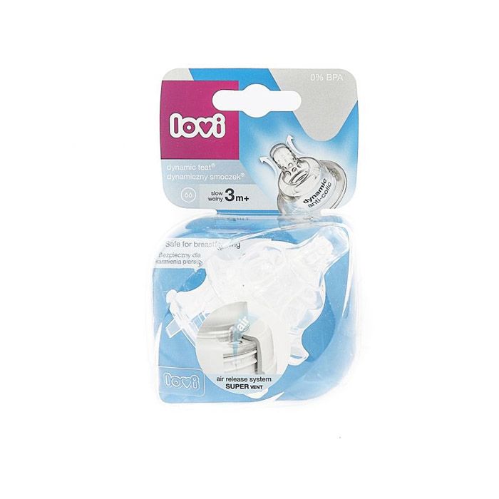 lovi حلمة لوفى الديناميكية - سوبر فينت 3م+ بطيء 2 قطعة