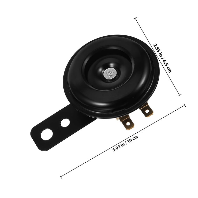 Loud Black Metal Motorcycle Horn Electric Speaker Scooter Replacement Accessories - Image 3